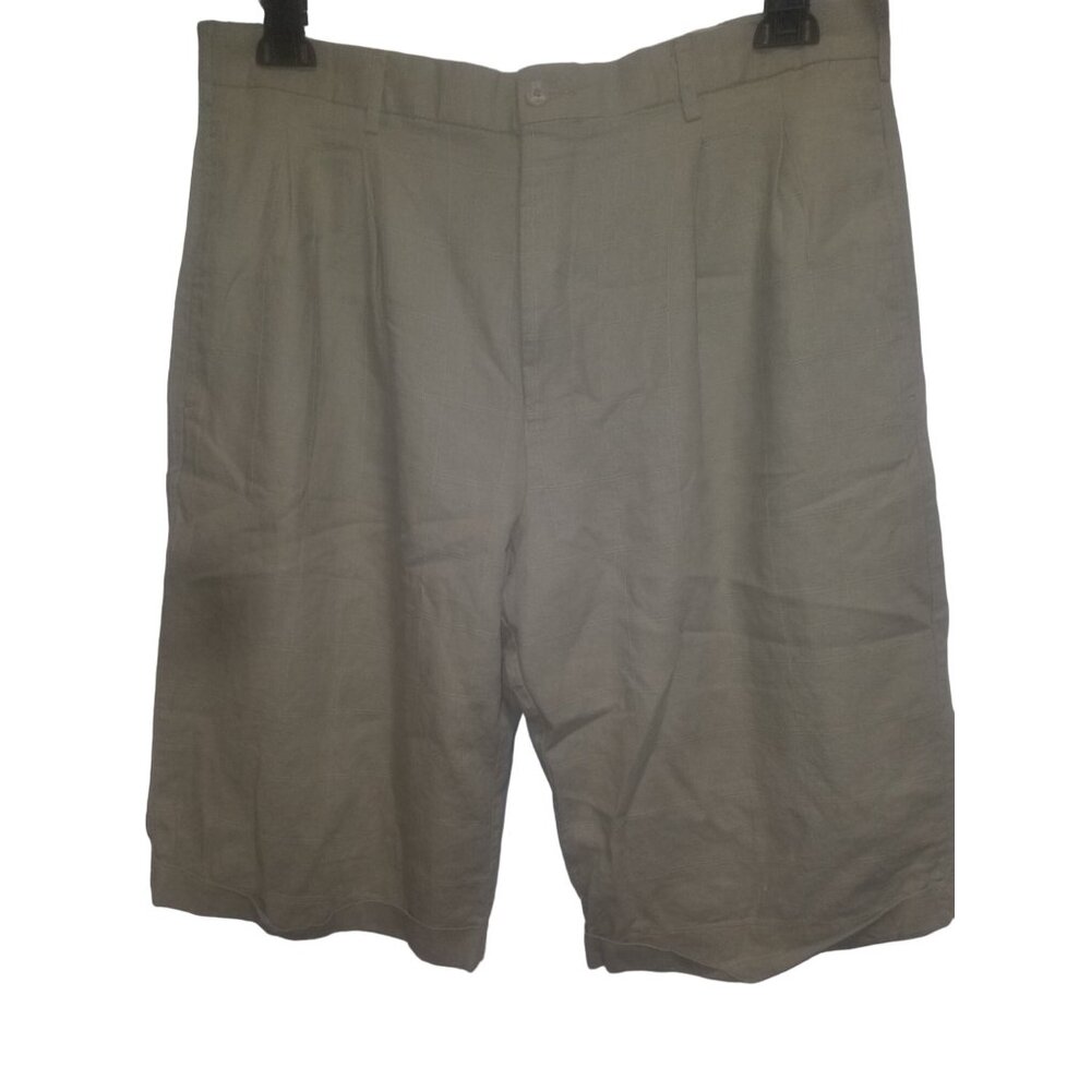 Trust Men's Shorts Size 36" Waist, Beige, Linen, Rayon